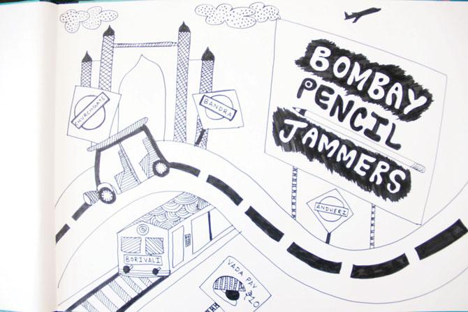 A sketch made by Abhishek Panchal. PIC COURTESY/NISHNA MEHTA