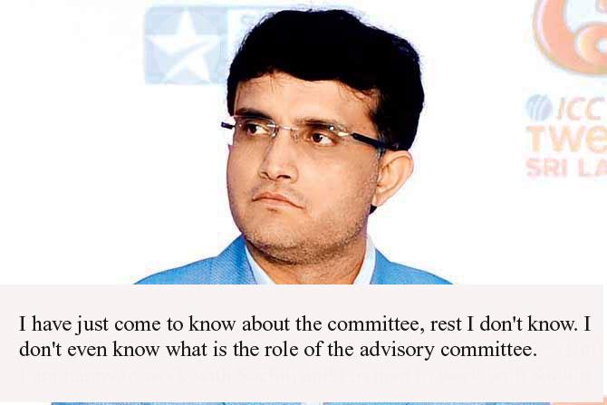 Former India captain Sourav Ganguly