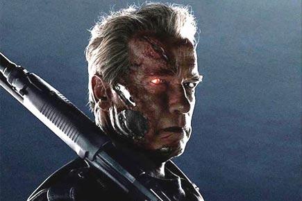 Arnold Schwarzenegger premieres 'Terminator Genisys' at Marine Camp