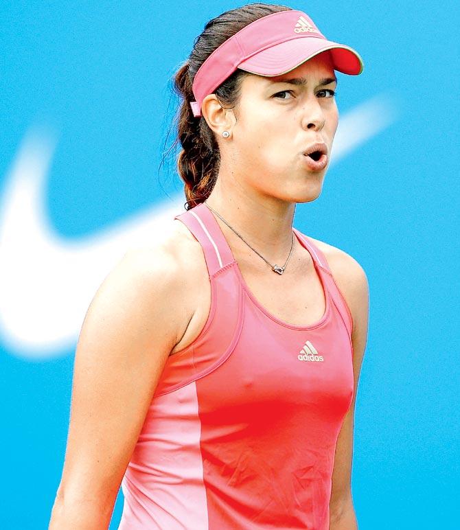 Ana Ivanovic during her match against Michelle Larcher de Brito. Pic/Getty Images