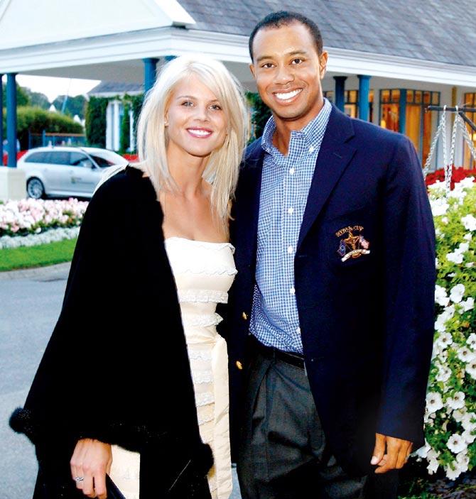 Tiger Woods and ex-wife Elin Nordegren. Pic/Getty Images