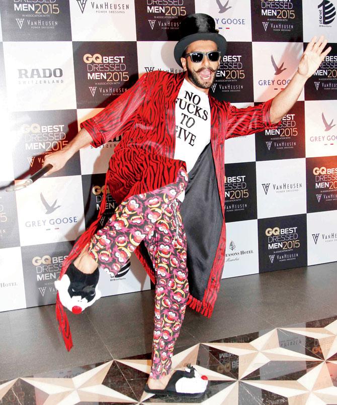Ranveer Singh in one of his other eccentric outfits