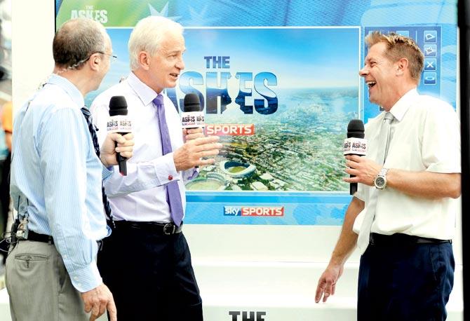 Sky Sports commentators David Lloyd and David Gower speak to Ian Ward