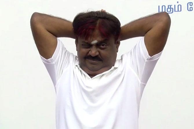 Watch video: DMDK leader Vijayakanth