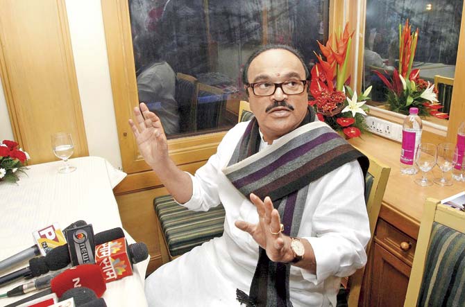 Several properties owned by Chhagan Bhujbal and his family had been raided by ACB teams last week. File pic