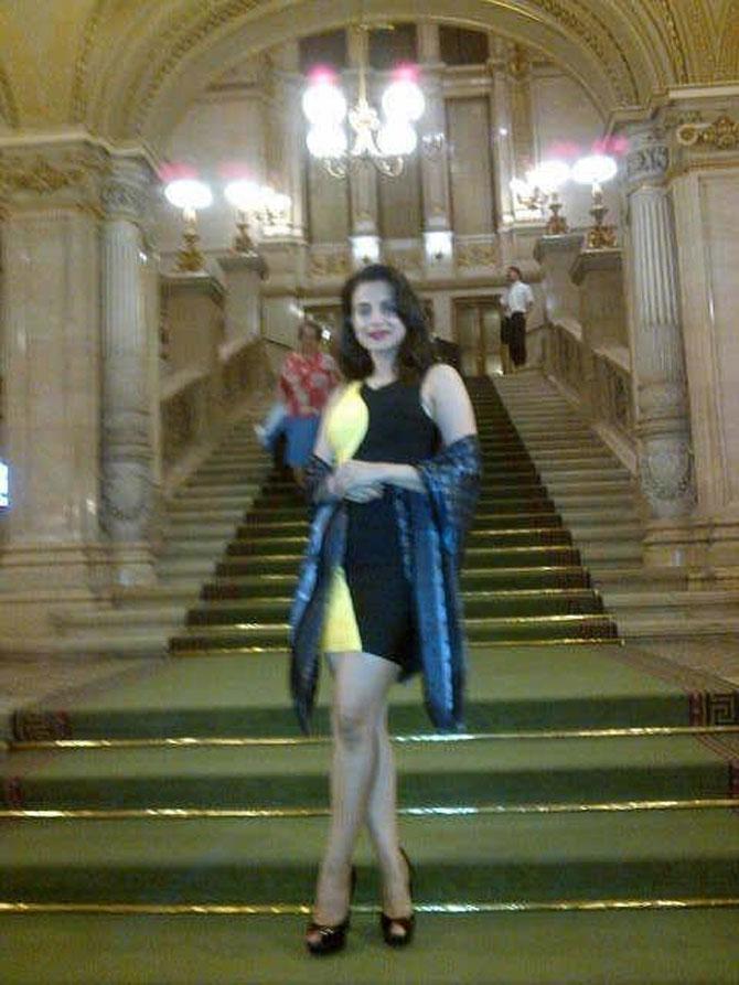 Ameesha Patel captioned the photo as, "Watched a lovely opera at nite .. What a awesome experience". Picture courtesy: Ameesha Patel