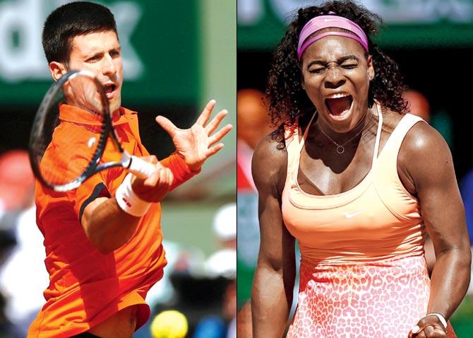 Novak Djokovic and Serena Williams
