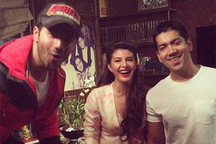 Jacqueline Fernandez shares a photo of herself with Varun, Rohit Dhawan