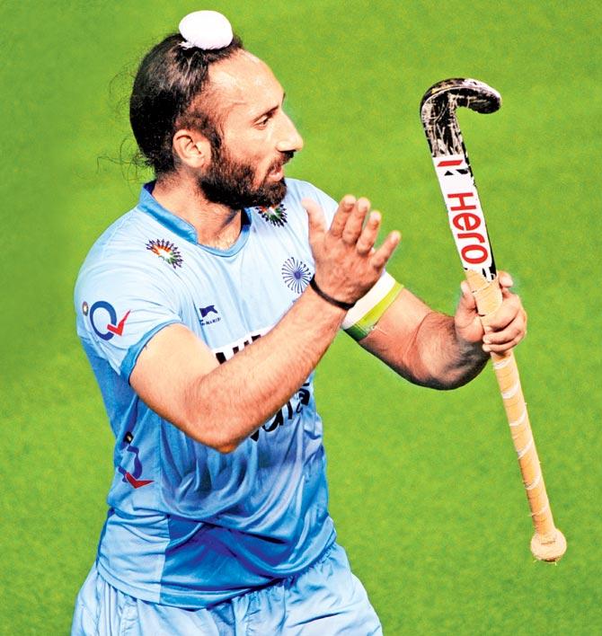 India captain Sardar Singh Pic/AFP