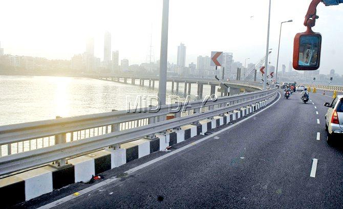 BEND IT LIKE BWSL: The future plan is to link the BKC with the Sea Link, improving overall connectivity and mitigating some of the pressure at the Bandra Kurla hub. PIC/SHADAB KHAn