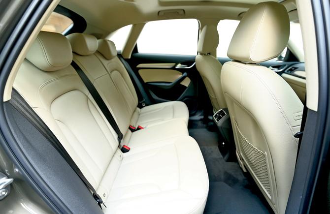 Back seats are spacious and comfortable enough for the class, and come with a dedicated AC vent