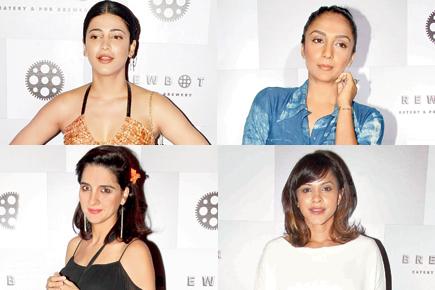 Shruti Haasan and other celebs at a launch of an eatery