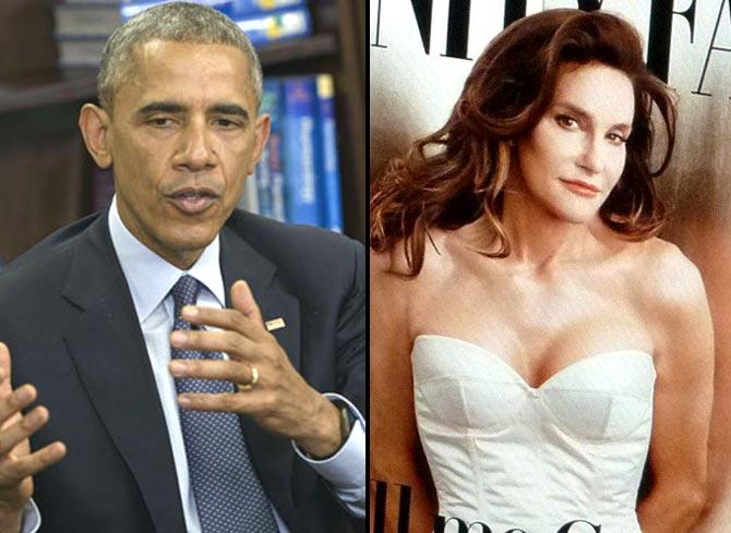 Barack Obama (Pic/PTI) and  Caitlyn Jenner (Pic/AFP)