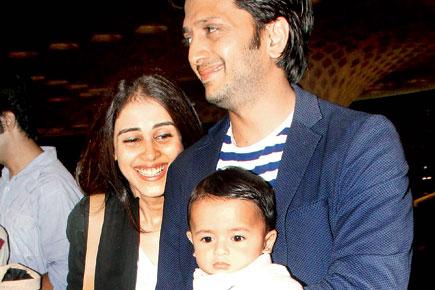 Spotted: Riteish and Genelia Deshmukh with son Riaan