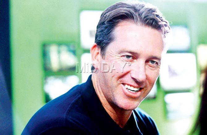We caught up with 45 year-old Aussie cricket legend, Glenn McGrath, who was recently in the city as the brand ambassador of Australian wine company, Hardys. Pic/Suresh KK