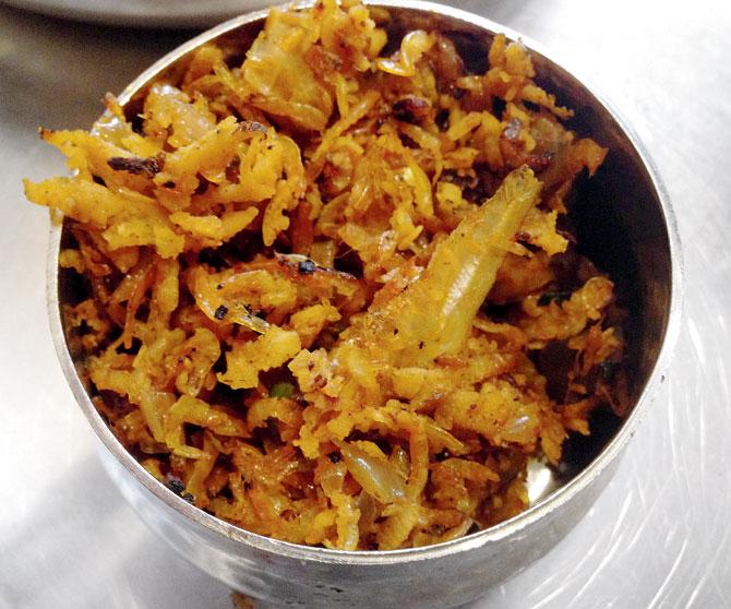 A chutney made of small, dried fish