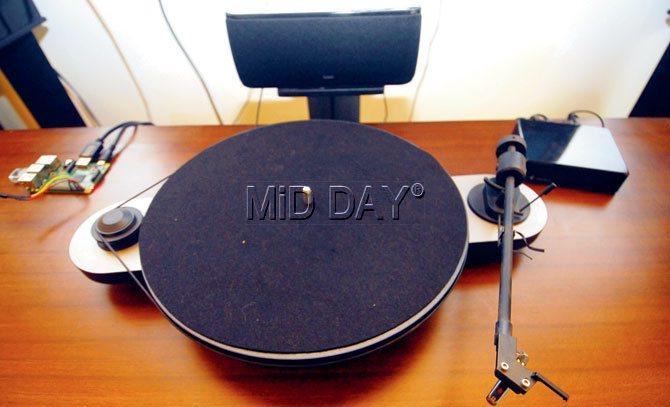 A turntable available at the store