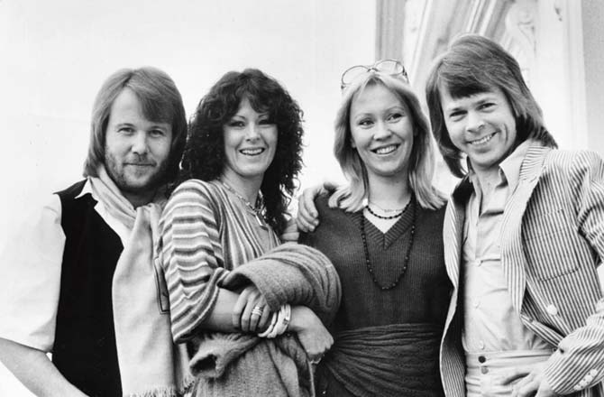 Members of the Swedish pop group ABBA. Pic/Getty Images