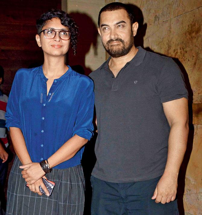 Kiran Rao with husband Aamir Khan