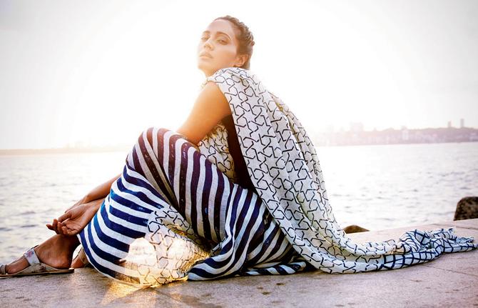 Designer Anavila Misra’s saris have been inspired by tile patterns and architectural motifs of Mumbai