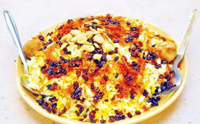 The Berry Pulav at Brittania & Co