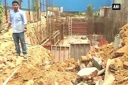 Under-construction building collapses in Sarvodaya Enclave, New Delhi