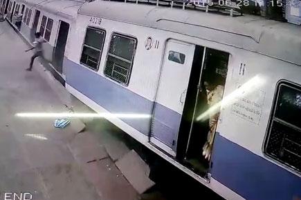 Shocking CCTV footage of Churchgate train accident