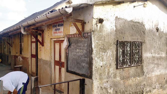 Dhanshree Molkar and the school in Jogeshwari where she studied