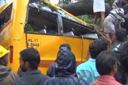 Five children die after tree falls on school bus in Kerala