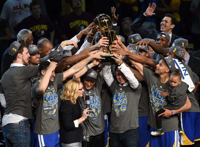 Golden State Warriors crowned NBA champions