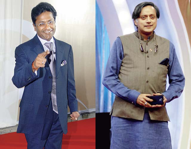 Lalit Modi and Shashi Tharoor