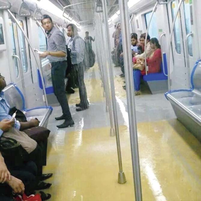 The Mumbai Metro had some leakage issues which caused commuters some woes last year