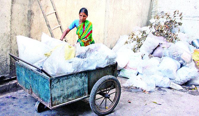 no trash talk: More, who has managed to put all her kids through school, uses the money she now earns through ragpicking to support the education of underprivileged children. PIC/Akshay Pacharne