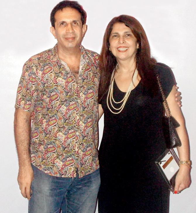 Parvez Damania with wife, Roshni