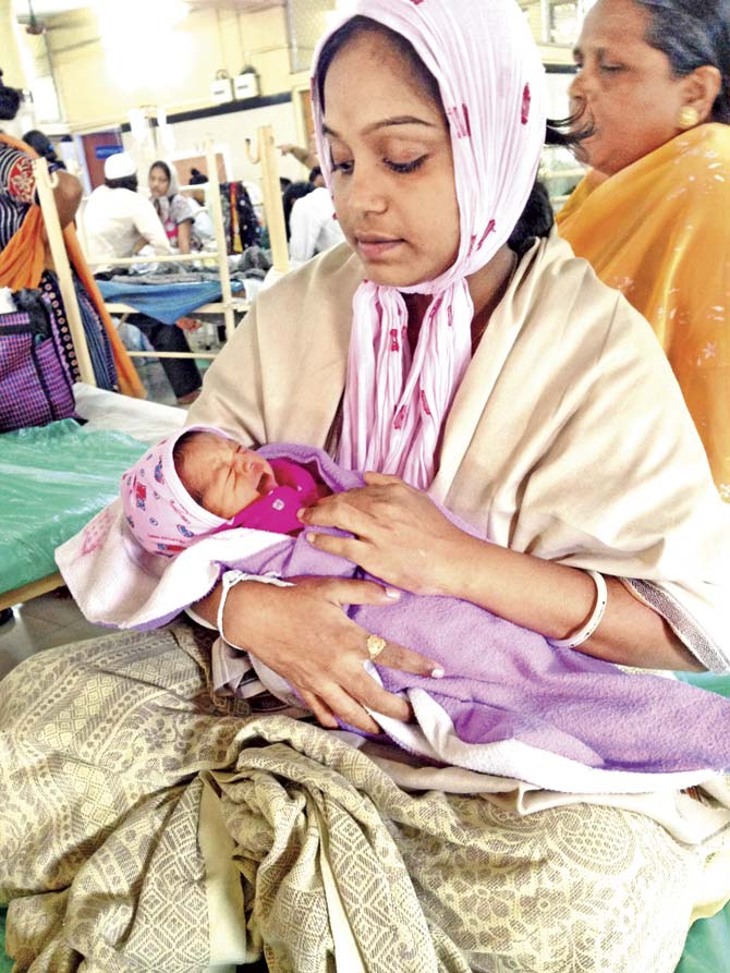 The newborn and his mother were finally admitted to Rajawadi hospital in Ghatkopar