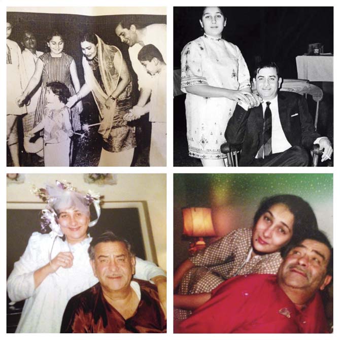 Rima Jain with her father, showman Raj Kapoor