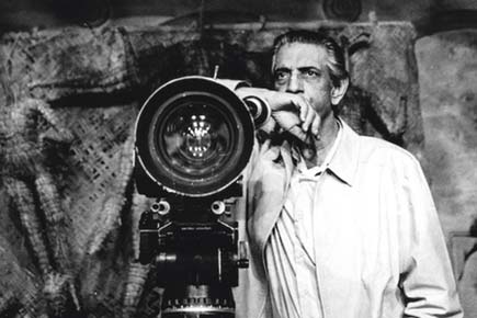 Satyajit Ray's portrait at UN exhibition