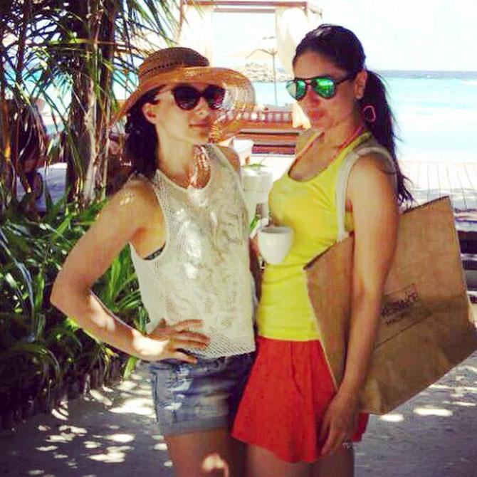 Soha Ali Khan captioned this picture, "Under the Maldivian Sun ..." Picture courtesy: Soha