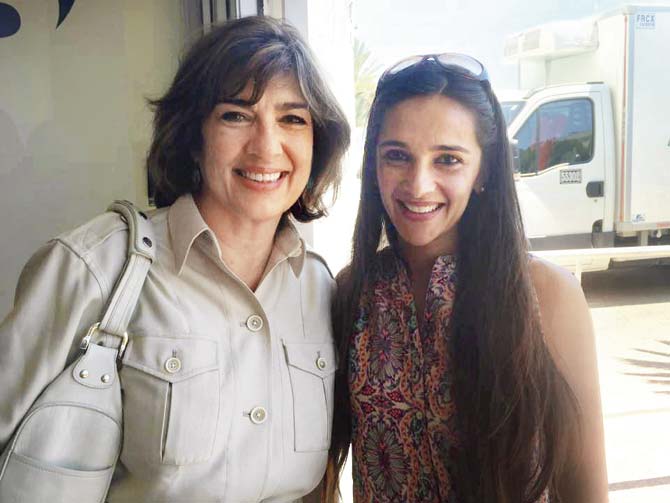 Tara Sharma with Christiane Amanpour