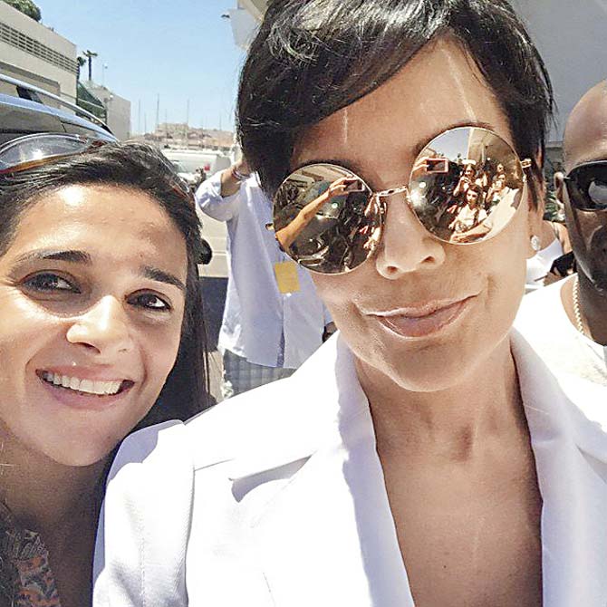 Tara Sharma with Kris Jenner