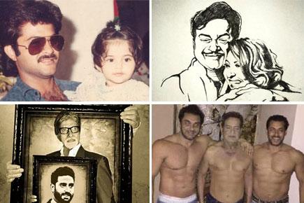 Bollywood stars share photos of their 'hero' on Father's Day