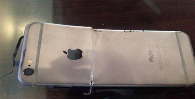 iPhone explodes