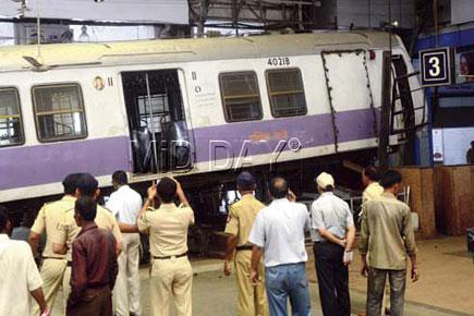 CCTV: Mumbai local train crashing into platform