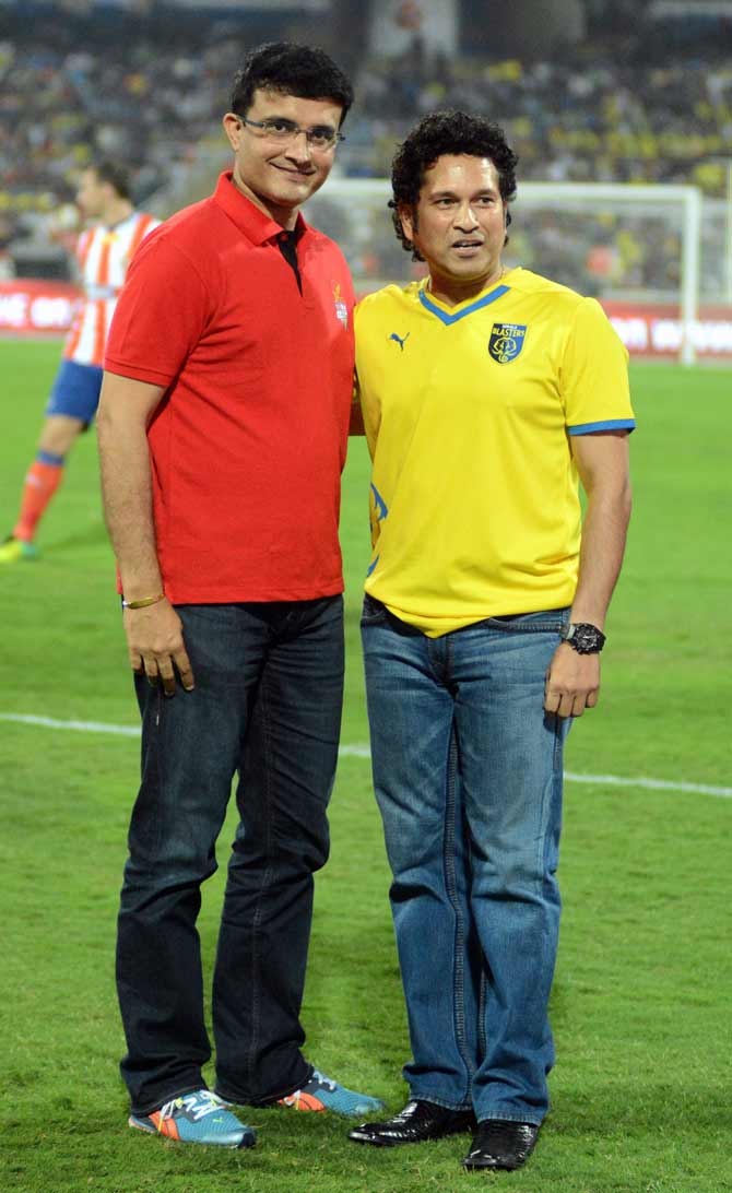 Sourav Ganguly and Sachin Tendulkar
