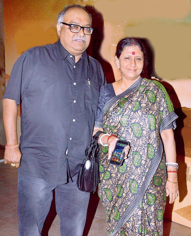 Pradeep Sarkar with his wife 