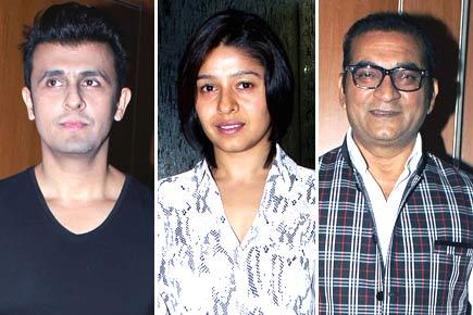 Spotted: Sonu Nigam and Sunidhi Chauhan at a success bash