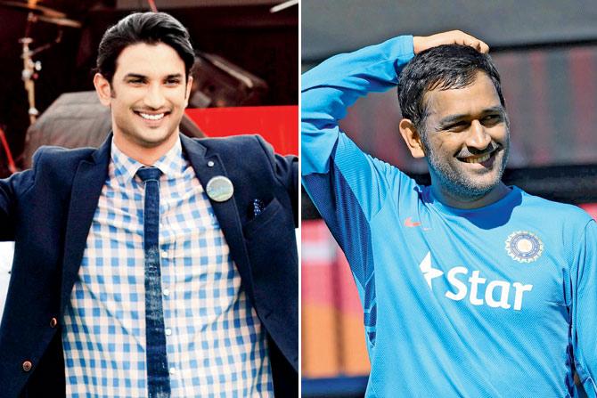 Sushant Singh Rajput and M S Dhoni