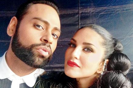 Sunny Leone gets into pout mode on the sets of 'Ek Paheli Leela'