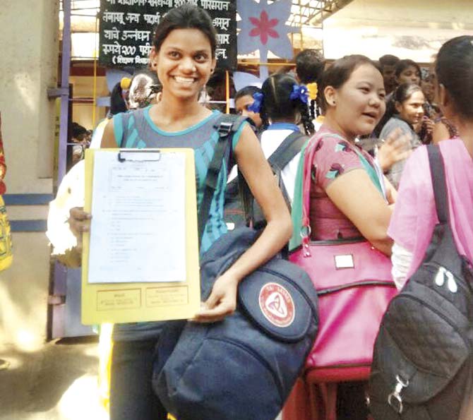 Ankita was beaming after her exam, happy at having done well