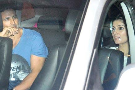 Spotted: Akshay Kumar and Twinkle Khanna's movie outing